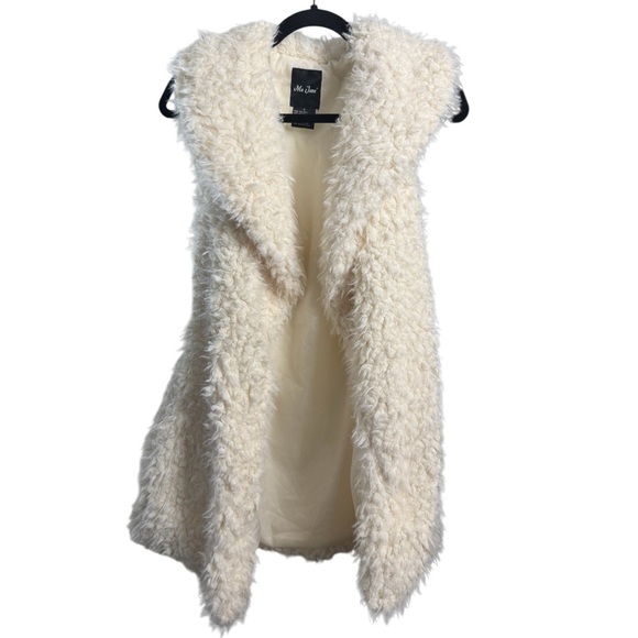 ME JANE Faux Fur Vest Tunic Length With Pockets! - Picture 2 of 5